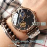 New Replica Omega Moonphase Ladies 2-Tone Rose Gold Watch 35mm
